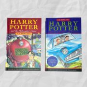 Harry Potter and the Philosophers Stone 4th Printing & The Chamber of Secrets 7th Printing Gift Set - Front Covers (without dust jacket)
