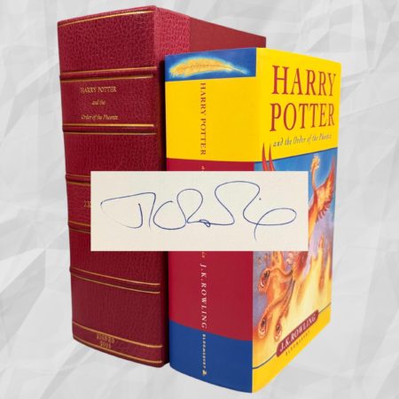 Harry Potter and The Order of the Phoenix, First UK Edition, First Printing, Bloomsbury 2003, Hardcover, Signed by J.K. Rowling, Fine Condition