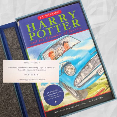 Harry Potter and the Chamber of Secrets First UK Edition, First Printing, Hardcover, Bloomsbury 1998 J.K. Rowling