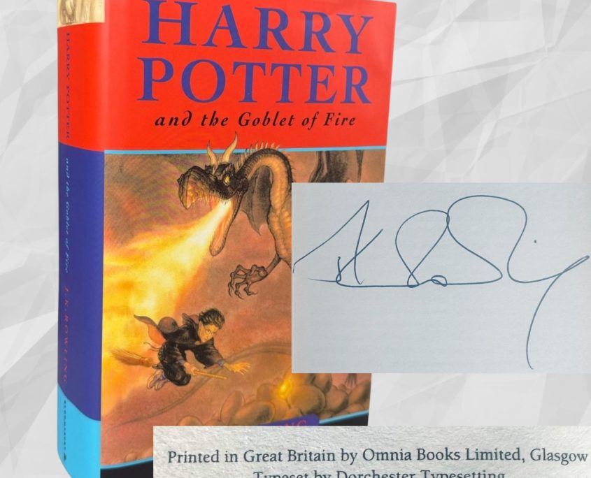 Harry Potter and the Goblet of Fire, first UK edition, first printing, signed by J.K. Rowling Harry Potter and the Goblet of Fire, first UK edition, first printing, signed by J.K. Rowling