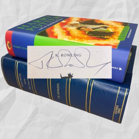 Harry Potter and the Half Blood Prince, First UK Edition, First Printing, Hardcover, Bloomsbury 2005, Signed by J.K. Rowling, Pristine Condition