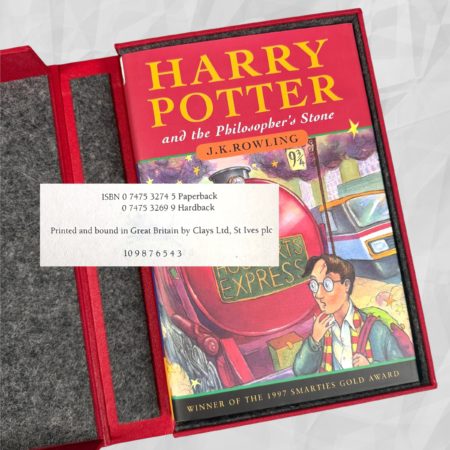 Harry Potter and the Philosopher's Stone, First UK Edition, 3rd Printing Hardcover, Bloomsbury 1997, J.K. Rowling