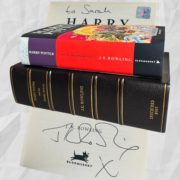 Harry Potter and the Deathly Hallows first UK edition first printing Bloomsbury 2007 inscribed by J.K. Rowling with hologram and clamshell box Harry Potter and the Deathly Hallows first UK edition first printing Bloomsbury 2007 inscribed by J.K. Rowling with hologram and clamshell box