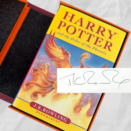 Harry Potter and The Order of the Phoenix, First UK Edition, 6th Printing, Bloomsbury 2003, Hardcover, Signed by J.K. Rowling