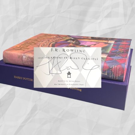 Harry Potter and the Sorcerer's Stone, First US Edition, 20th Printing, Hardcover, Scholastic, Signed by J.K. Rowling