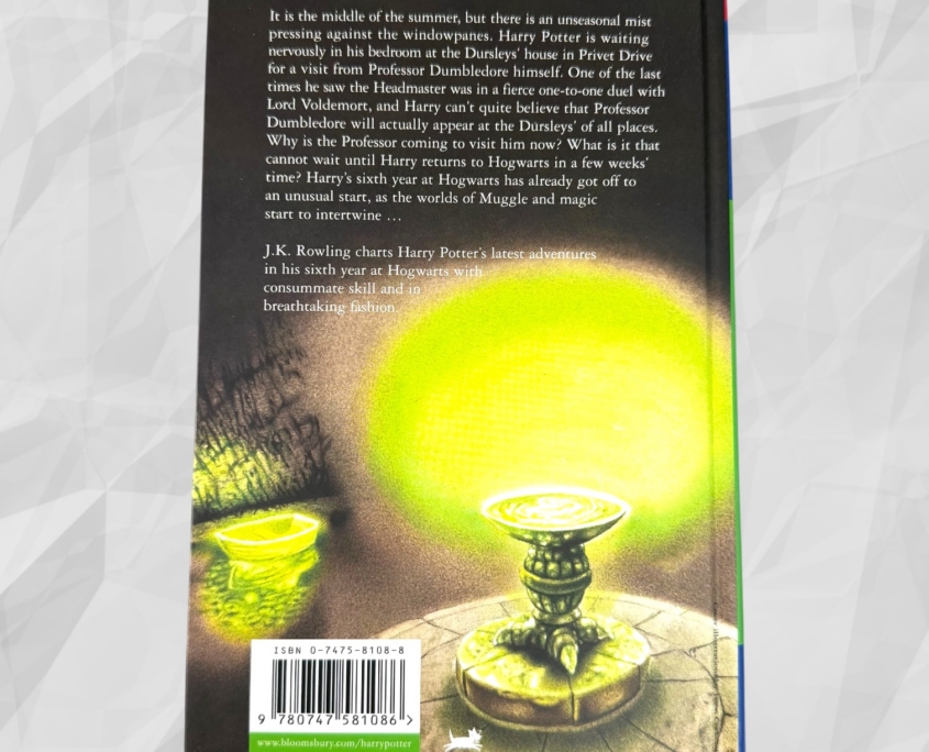 Harry Potter and the Half Blood Prince: Back Cover