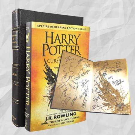 Harry Potter and the Cursed Child, First UK Edition, First Printing, Hardcover 2016, Cast Signed with Original Script