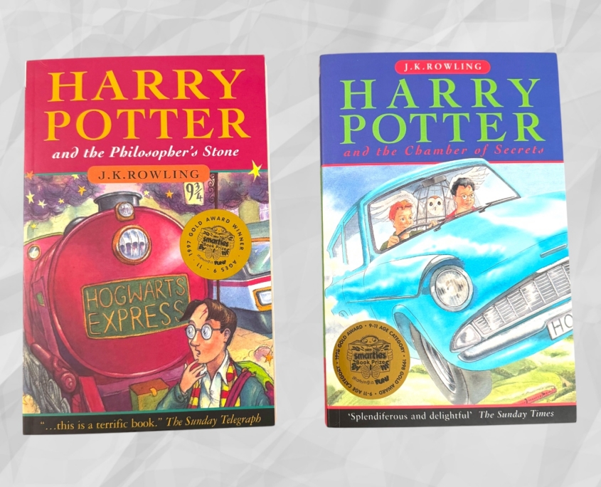 Harry Potter and the Philosopher's Stone & Chamber of Secrets: Front Covers
