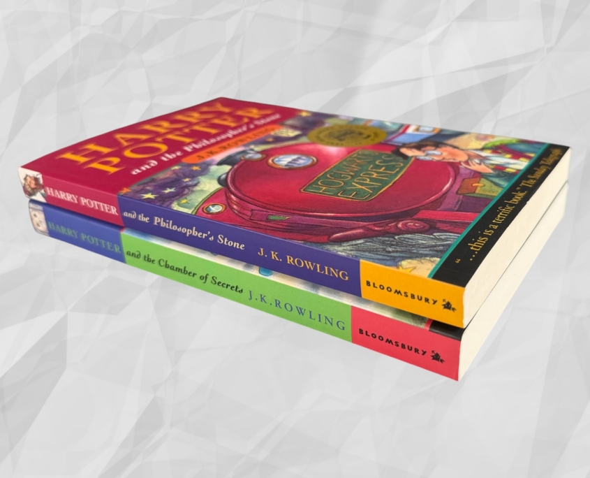 Harry Potter and the Philosopher's Stone & Chamber of Secrets: Spine base and bottom edge