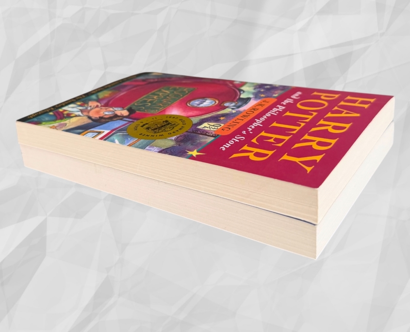 Harry Potter and the Philosopher's Stone & Chamber of Secrets: Fore edge