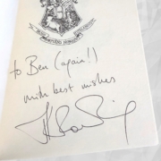 Harry Potter and the Philosopher's Stone & Chamber of Secrets: Chamber of Secrets signature and inscription