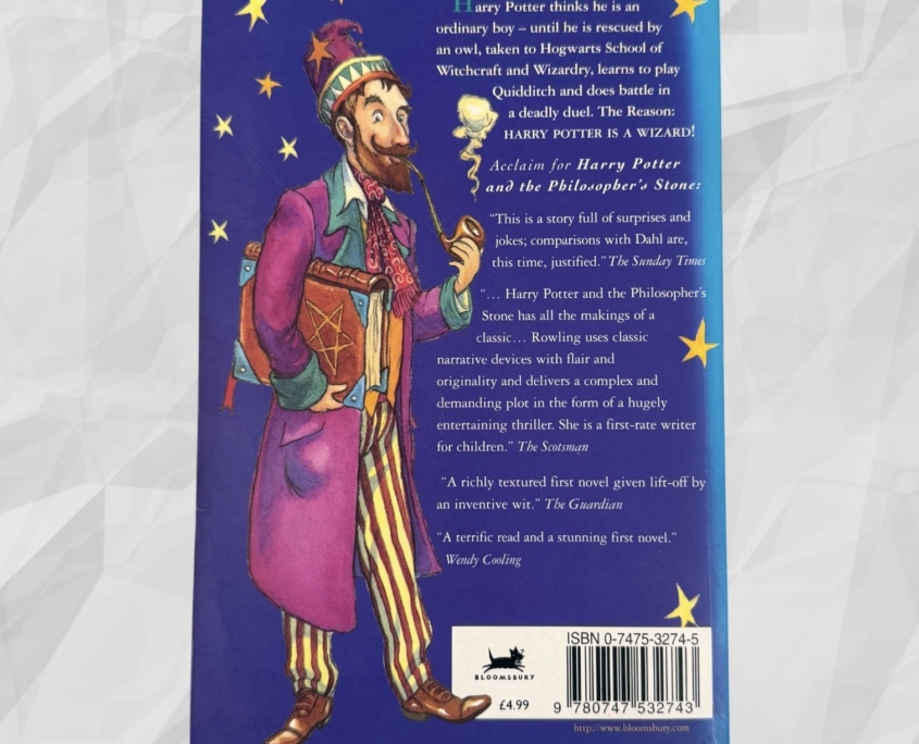 Harry Potter and the Philosopher's Stone: Back Cover